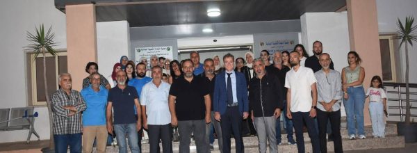 ‏النائب الدكتور إلياس جرادي في زيارة تفقدية لمركز الدكتور عبد الناصر فياض الطبي