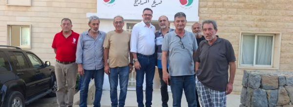 زيارة إلى مركز استقبال النازحين من الجنوب في المروج