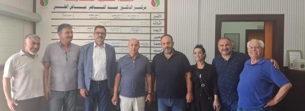 قام وفد من الهيئة الإدارية لجمعية النجدة الشعبية اللبنانية بزيارة إلى مركز الدكتور عبد الناصر فياض الطبي في أنصار
